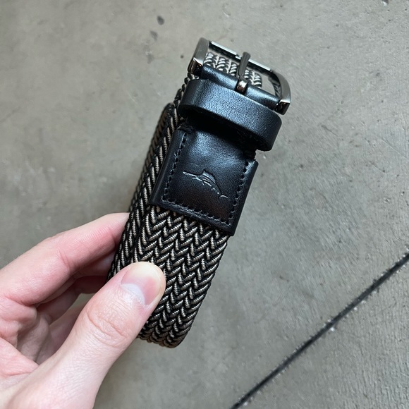 Tommy Bahama two-times webbed stretch belt - Picture 1 of 2